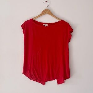Wilfred split back tshirt tee, red